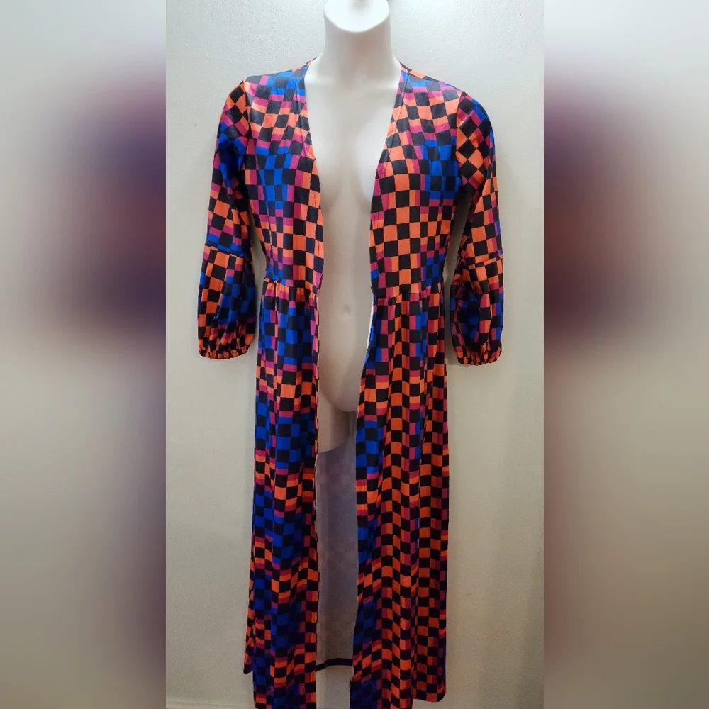 Checkers Multi-Color Dress - Picture 2 of 9
